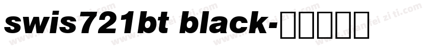 swis721bt black字体转换